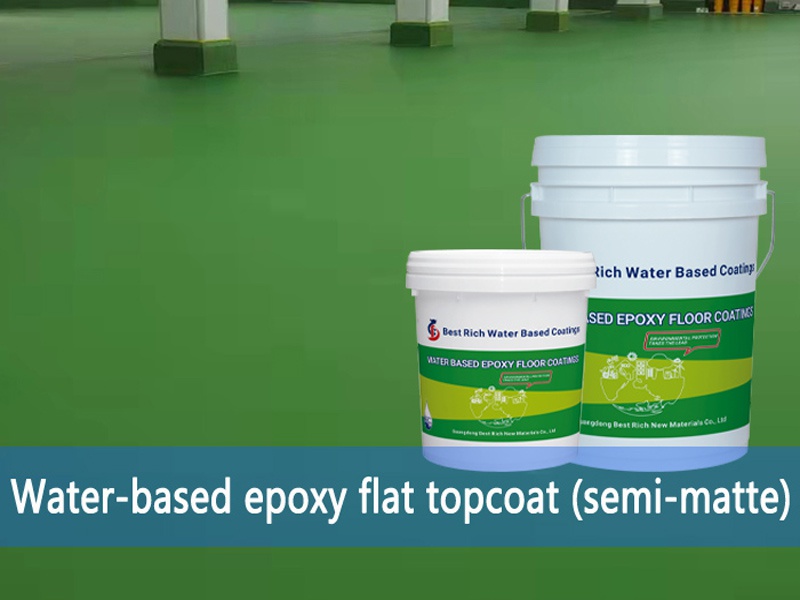 Water-based epoxy flat coating (semi-matte)